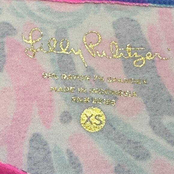 Lilly Pulitzer Sophie Dress Jellies Be Jammin' XS Preppy Vacation 3/4 Sleeve UPF - Picture 6 of 8